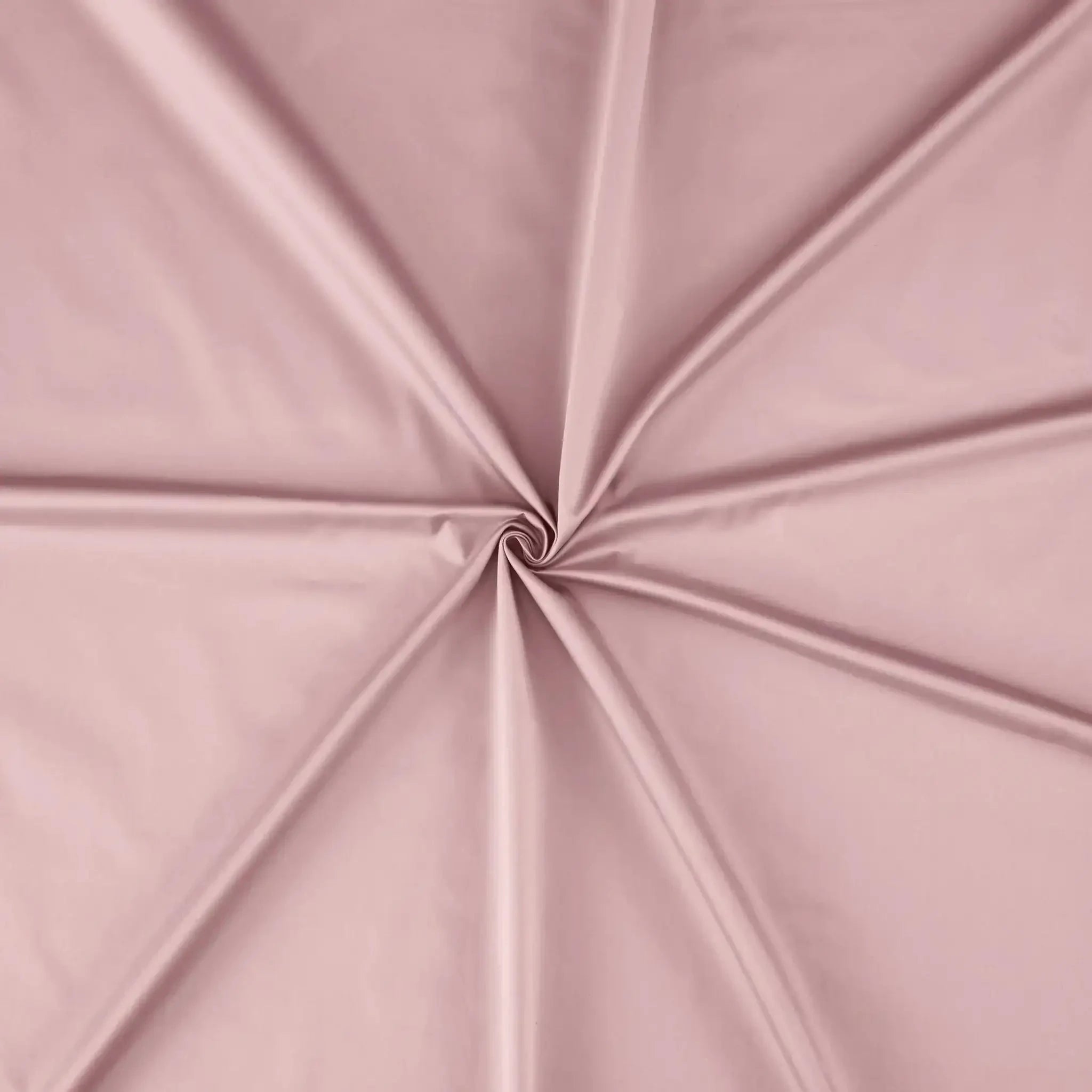 Malako Luxe 550TC 100% Cotton Blush Pink King Size Plain Bedsheet with 2 Striped Pillow Cases