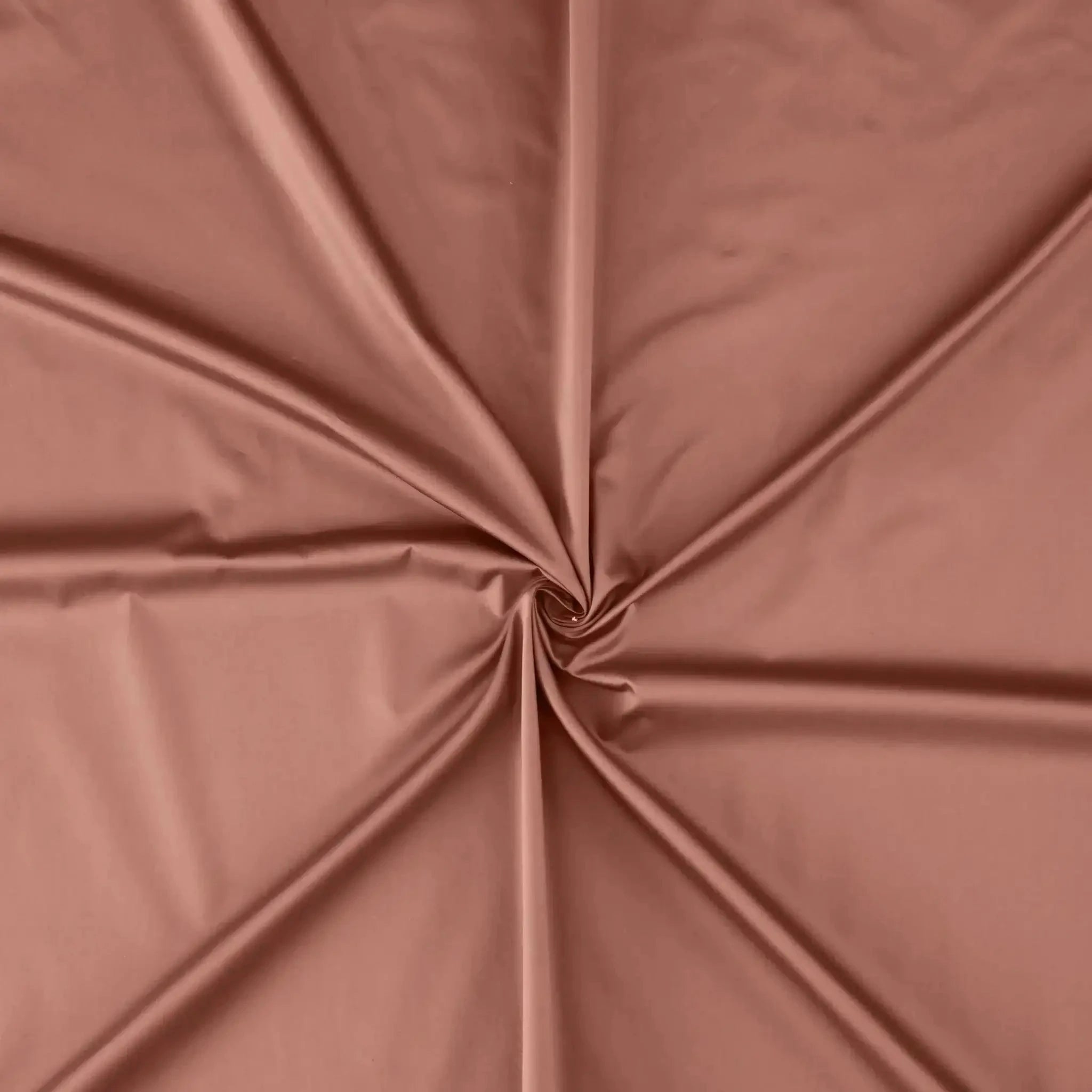 Malako Luxe 550TC 100% Cotton Cedar Rust King Size Plain Bedsheet with 2 Striped Pillow Cases