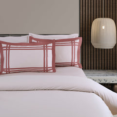 Malako Luxe: Bodo Collection 550TC Almond Beige 100% Cotton Super King Size Bedding - MALAKO