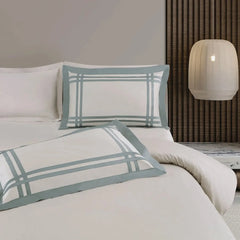 Malako Luxe: Bodo Collection 550TC Olive Beige 100% Cotton Super King Size Bedding