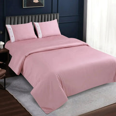 Malako Luxe Collection 550 TC Blush Pink Premium Embroidered Bedding