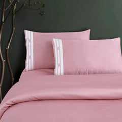 Malako Luxe Collection 550 TC Blush Pink Premium Embroidered Bedding