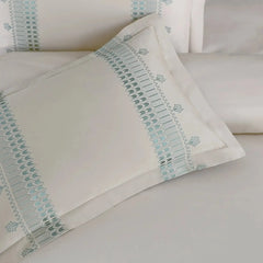 Malako Luxe Collection 550 TC Olive Beige Premium Embroidered Bedding