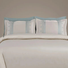 Malako Luxe Collection 550 TC Olive Beige Premium Embroidered Bedding