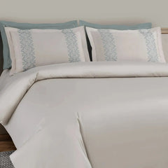 Malako Luxe Collection 550 TC Olive Beige Premium Embroidered Bedding