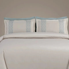 Malako Luxe Collection 550 TC Olive Beige Premium Embroidered Bedding