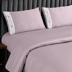 Malako Luxe Collection 550 TC Wine Premium Embroidered Bedding