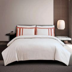 Malako Luxe: Oslo Collection 550TC Beige 100% Cotton Super King Size Bedding
