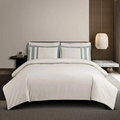 Malako Luxe: Oslo Collection 550TC Olive Beige 100% Cotton Super King Size Bedding