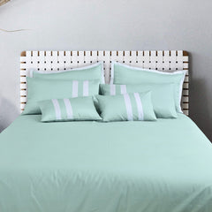 Malako Luxe Solid Duvet Cover Set - Mint Green 100% Cotton King Size Duvet Set (Copy) - MALAKO