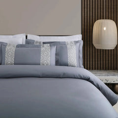 Malako Luxe Stitch & Dream 550 TC Taupe & Beige Premium Embroidered Bedding