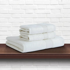 Malako Off-White Bamboo Towel (600GSM)