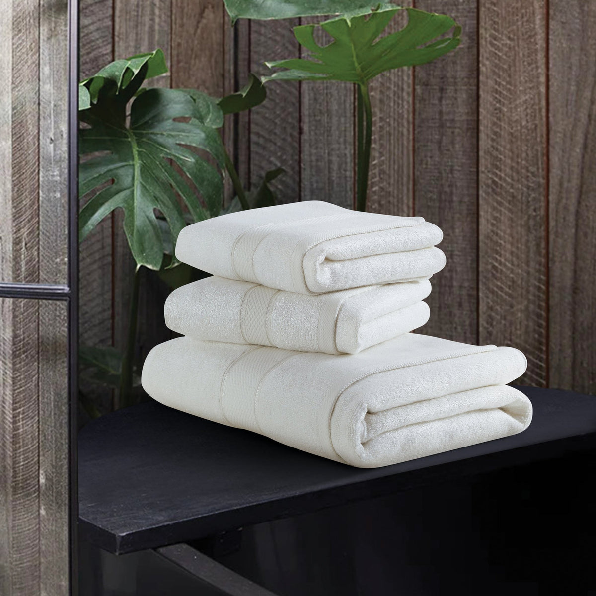 Malako Off-White Bamboo Towel (600GSM) - MALAKO