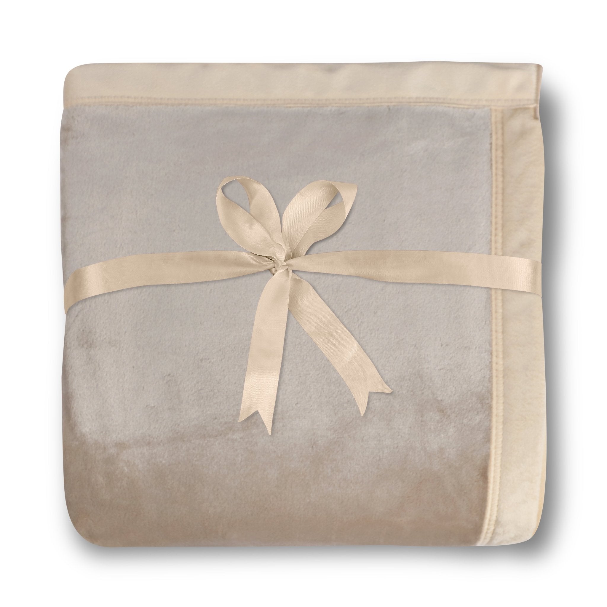 Malako Plush Beige Double Bed AC Blanket - MALAKO