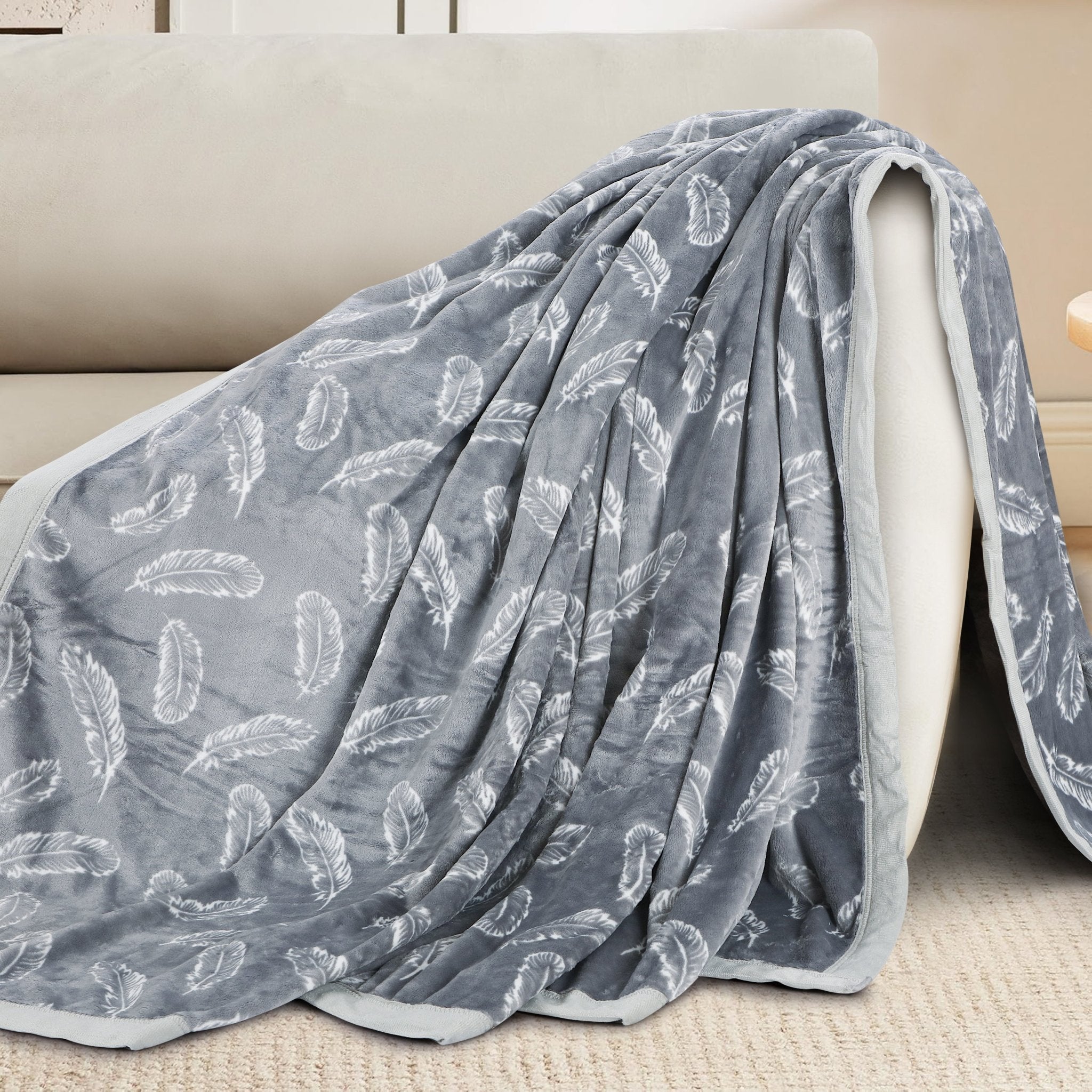 Malako Plush Grey Single Bed AC Blanket - MALAKO
