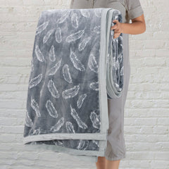 Malako Plush Grey Single Bed AC Blanket - MALAKO