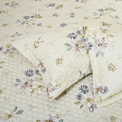 Malako Royale Quilted Bed Cover - Fohn Botanic 100% Cotton King Size Bedspread