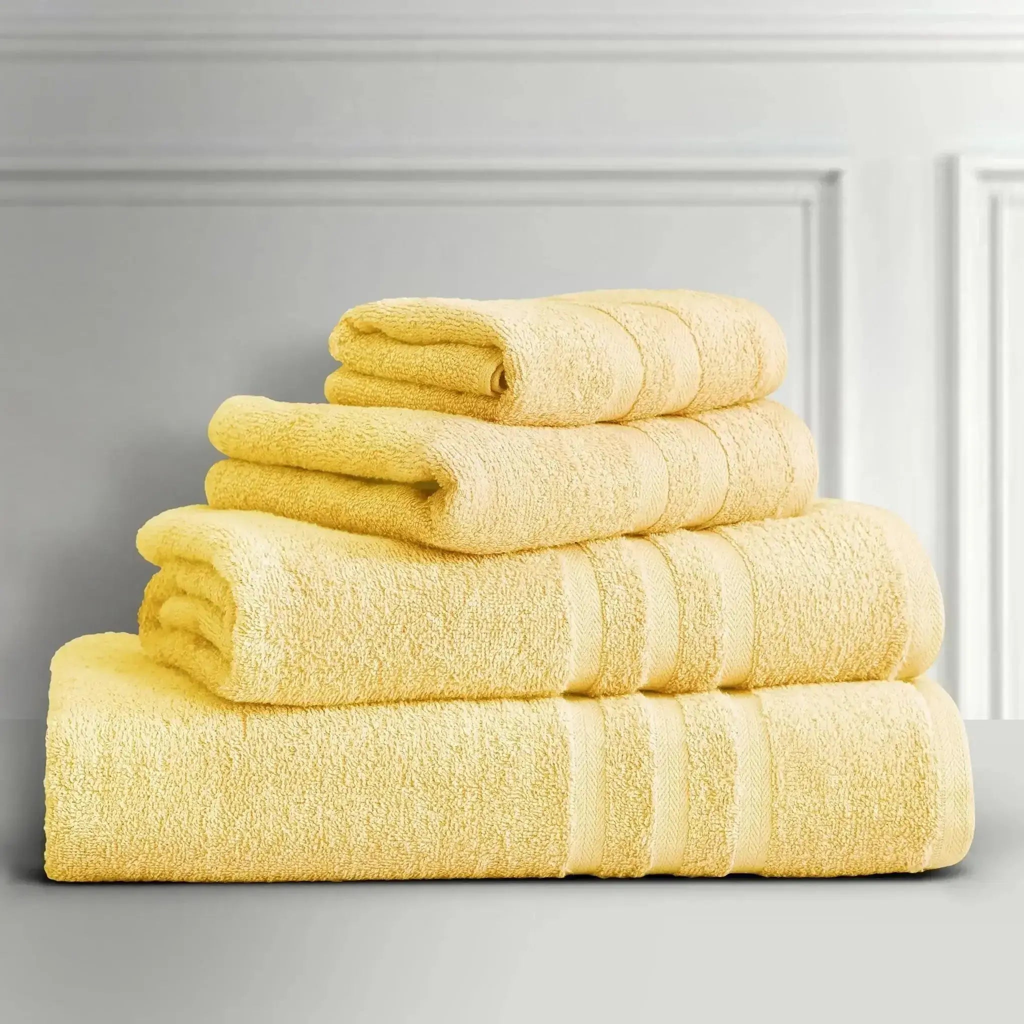 Malako Serene Soft Yellow 100% Cotton Towels