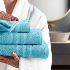 Malako Serene Soft Blue 100% Cotton Towels