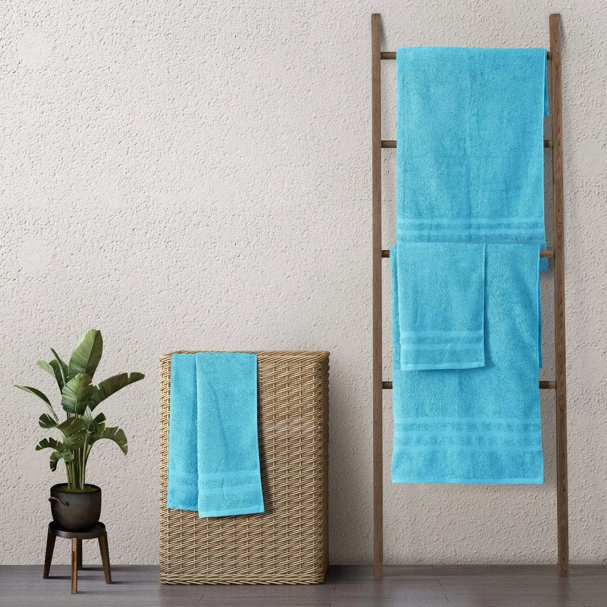 Malako Serene Soft Blue 100% Cotton Towels
