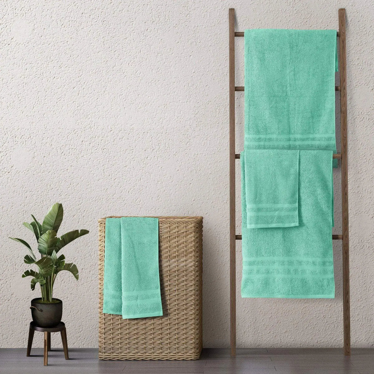 Malako Serene Soft Mint Green 100% Cotton Towels
