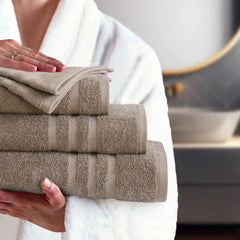 Malako Serene Soft Taupe 100% Cotton Towels