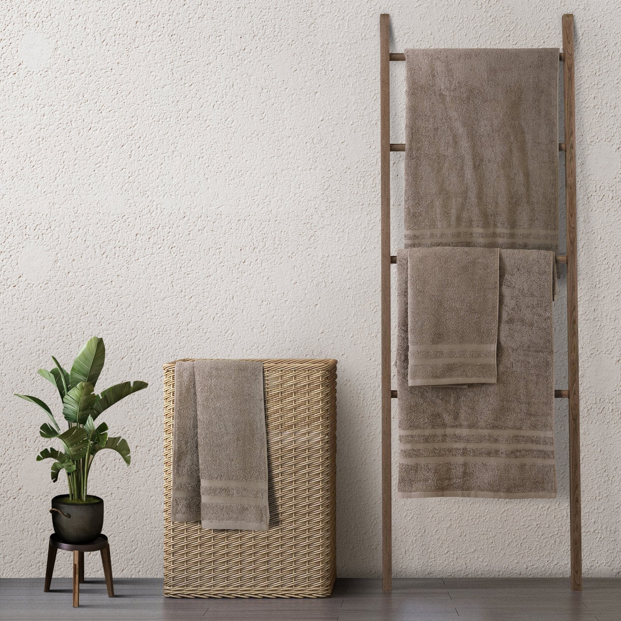 Malako Serene Soft Taupe 100% Cotton Towels - MALAKO