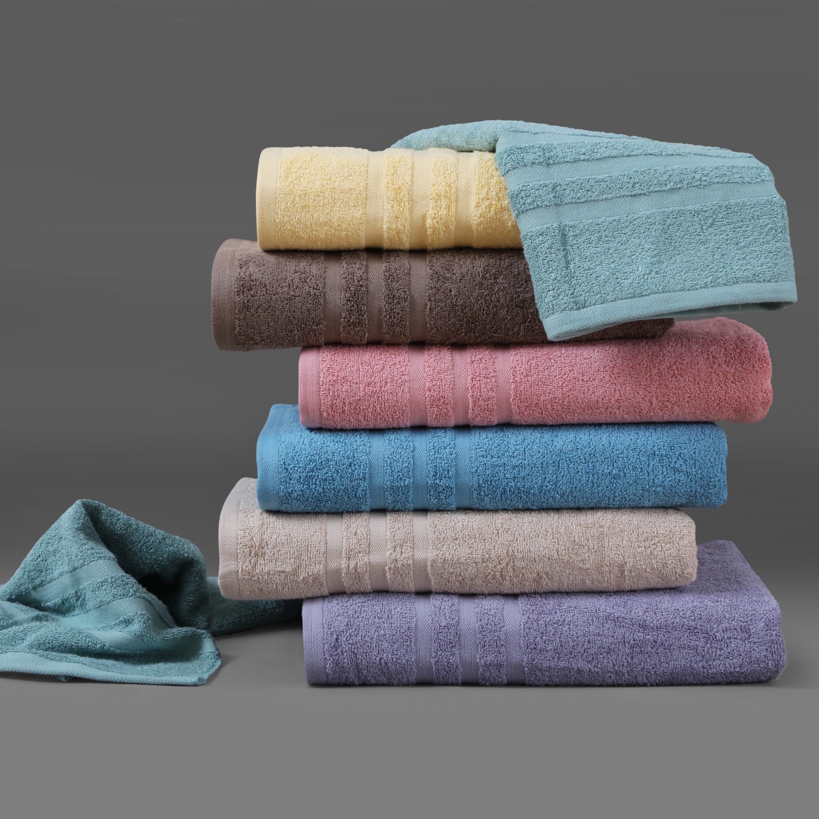 Malako Serene Soft Taupe 100% Cotton Towels - MALAKO