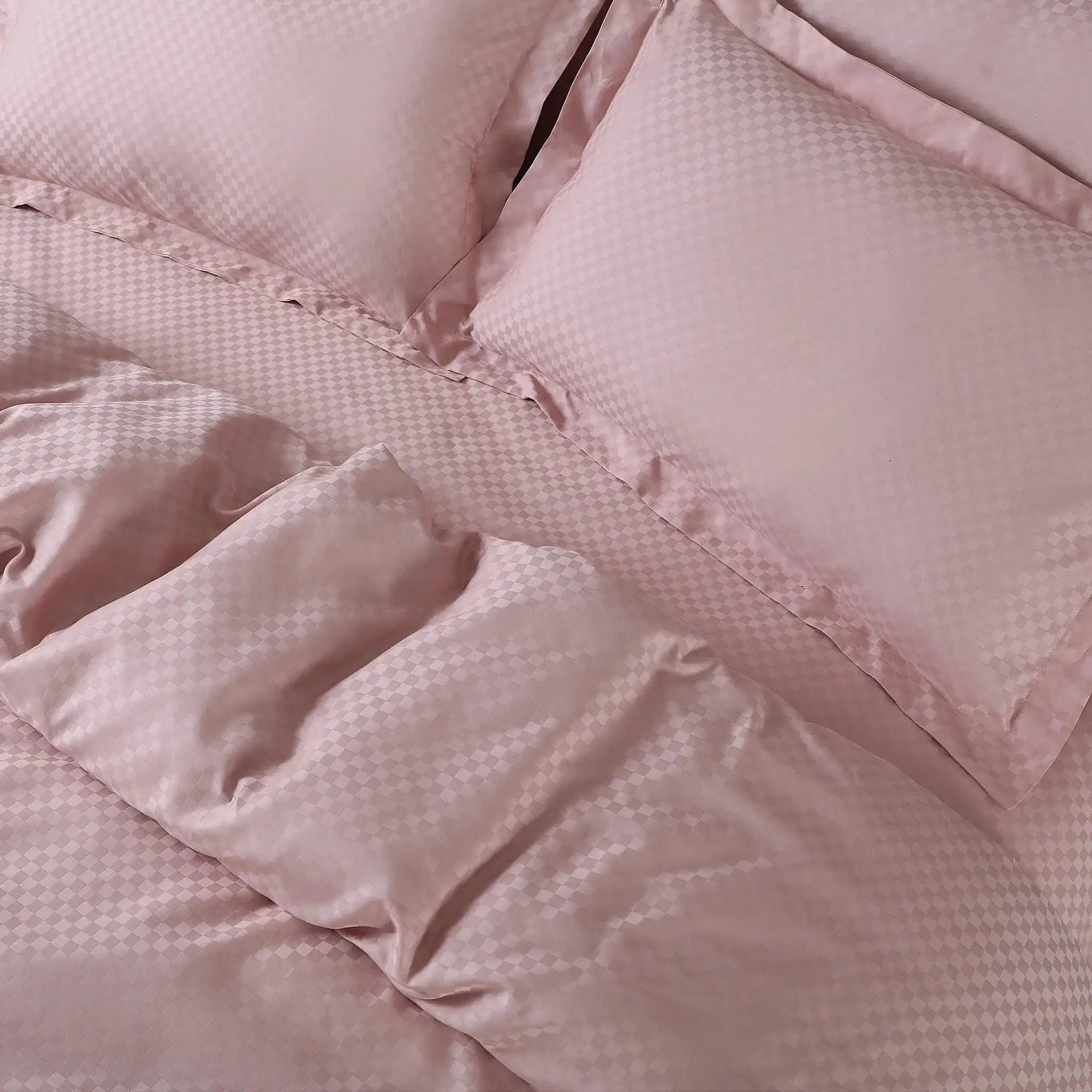 peach jacquard bedsheet