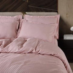 peach jacquard duvet cover