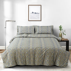 Malako Basel Abstract 350 TC 100% Cotton King Size Sets