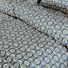 Petal Soft Passion Bed Sheet - Carbon Black Abstract King Size 100% Cotton Bedsheet With 2 Pillow Covers