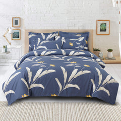 blue quilted comforter