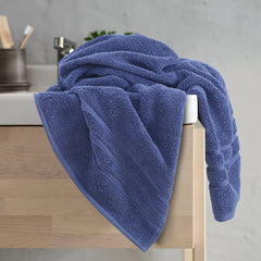 Malako Blue 100% Cotton Zero Twist Towel (600GSM) - MALAKO