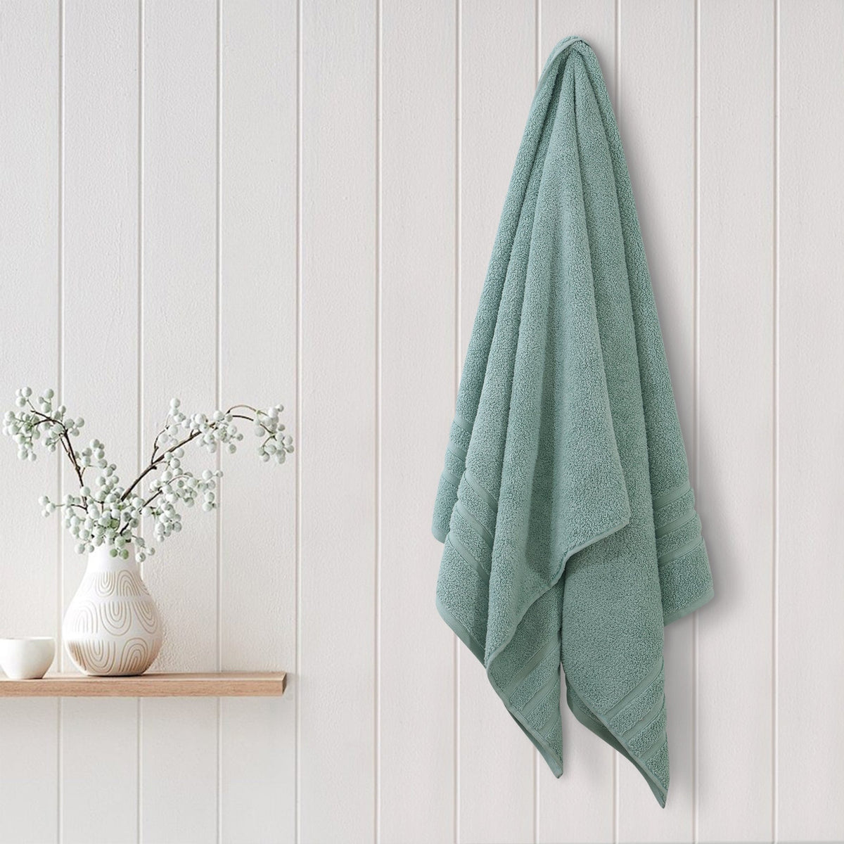 Malako Green 100% Cotton Zero Twist Towel (600GSM) - MALAKO