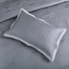 Malako Kairo 500 TC Grey Solid King Size 100% Cotton Bedspread - MALAKO