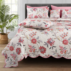 Malako Royale Quilted Bed Cover - Fohn 100% Cotton King Size Bedspread - MALAKO