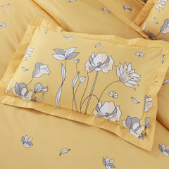 Malako Sion 500TC Egyptian Cotton Yellow Botanic Bedding - MALAKO