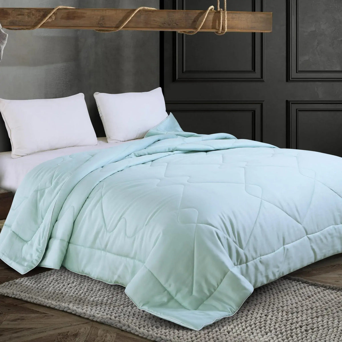 Malako Summer Soft Gel Maya Blue 100% Bamboo Quilt/Comforter (200GSM) - MALAKO