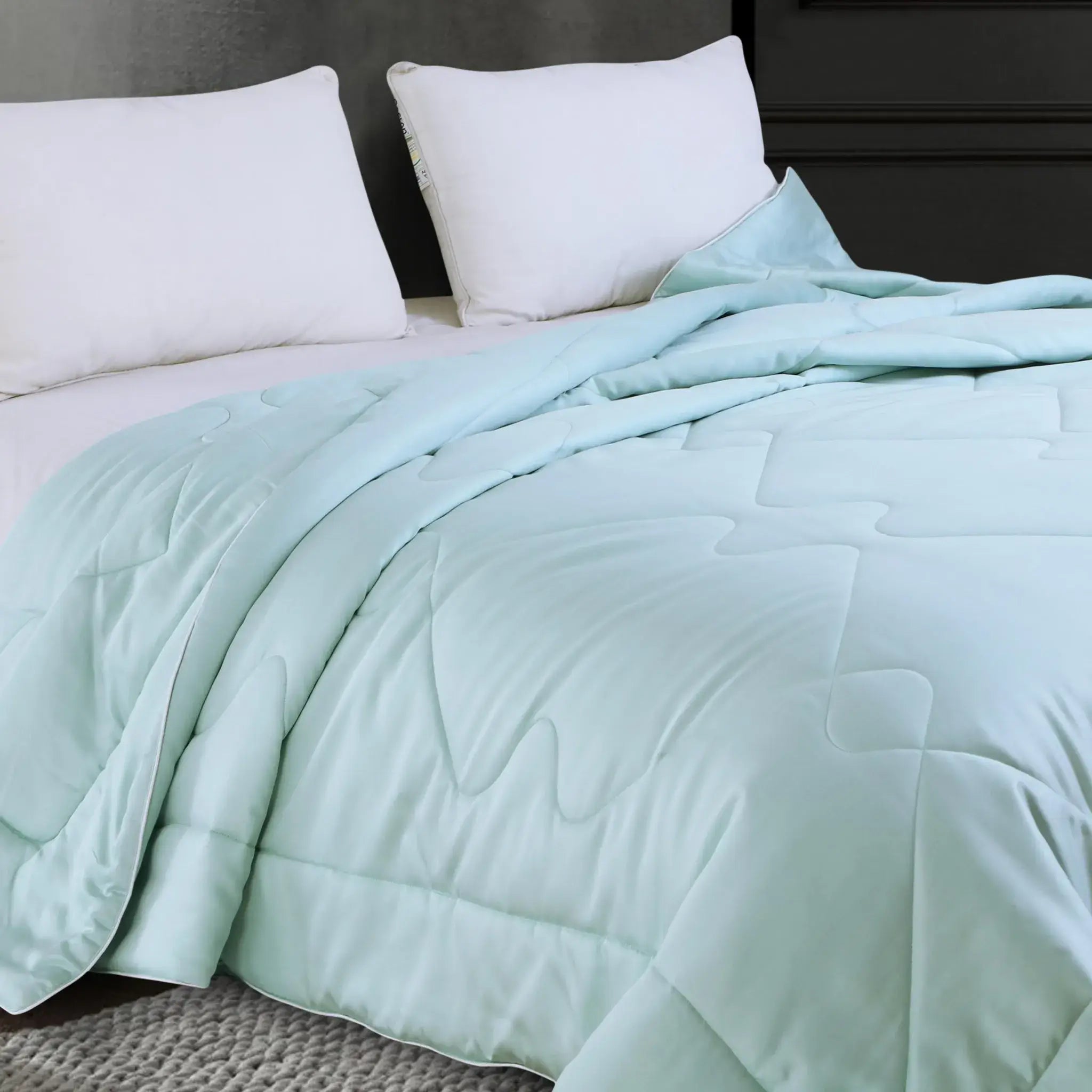 Malako Summer Soft Gel Maya Blue 100% Bamboo Quilt/Comforter (200GSM) - MALAKO