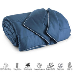 Malako Winter Soft Gel Blue 100% Bamboo Quilt/Comforter (360 GSM) - MALAKO