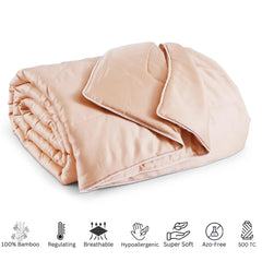 Malako Winter Soft Gel Peach 100% Bamboo Quilt/Comforter (360 GSM) - MALAKO