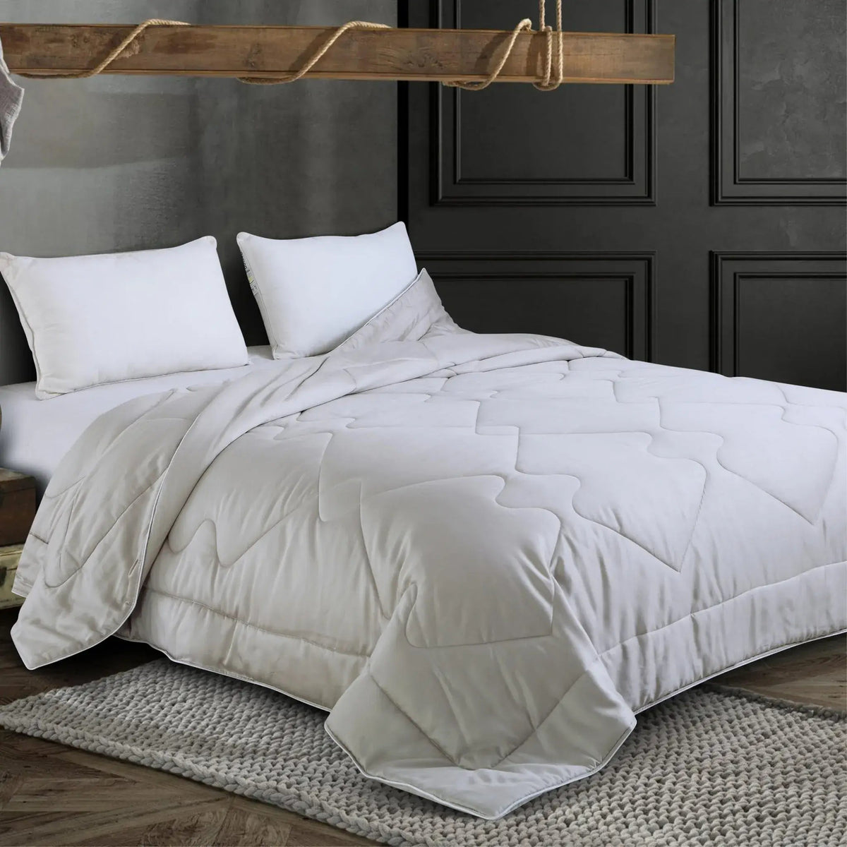 Malako Winter Soft Gel Silver Grey 100% Bamboo Quilt/Comforter (360 GSM) - MALAKO